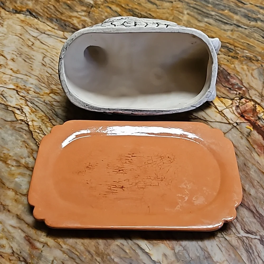 Vintage Hen Butter Dish